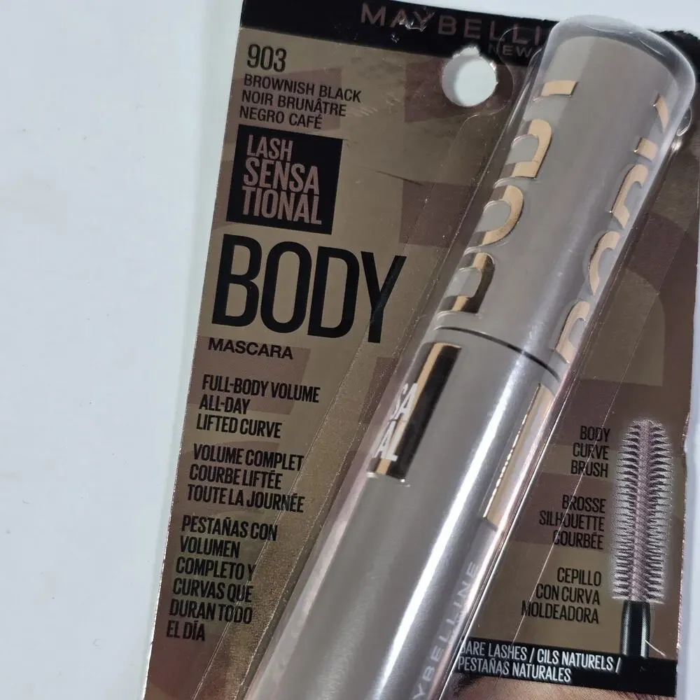 Maybelline Lash Sensational Body Washable Mascara Brownish Black 24HR 903 1PK